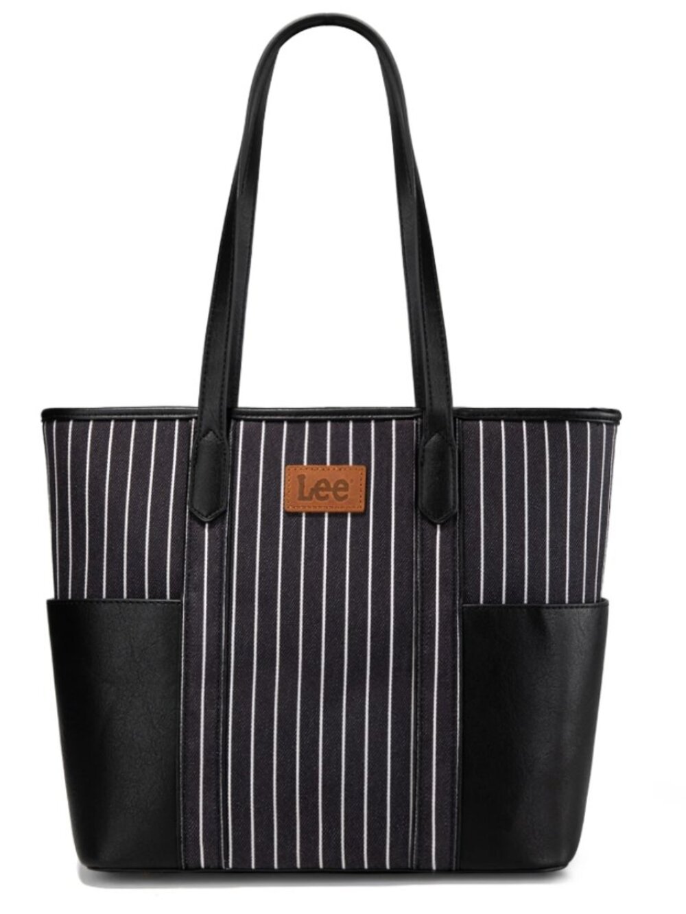 Lee Stripe Collection Shoulder Denim Canvas Tote Bag